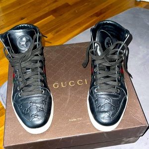 Authentic Gucci Hi Top Sneakers